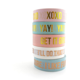 Masking tape roze XOXO