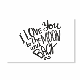 Kadokaart | I love you to the moon and back
