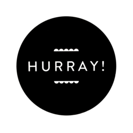 Hurray! | 50 mm (zwart)