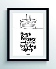 Hugs and kisses (one line)