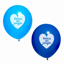 Ballon jongen (blauw)