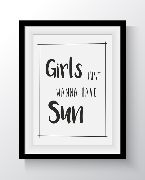 Girls just wanna have sun
