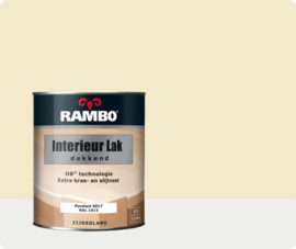 RAMBO INTERIEUR - VLOER LAK DEKKEND ZIJDEGLANS - Parelwit RAL 1013 - 0,75 liter