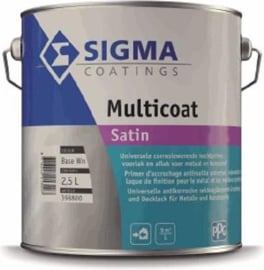 Sigma Multicoat Satin - Wit - 2,5 liter