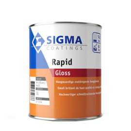Sigma Rapid Gloss - Middengrijs ongeveer RAL 7037 - 2,5 liter - schadeblik