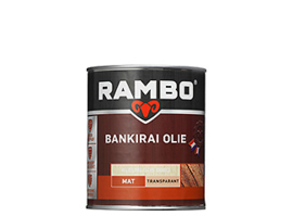 RAMBO BANKIRAI OLIE TRANSPARANT - Kleurloos 0000 - 0,75 liter