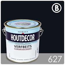 Hermadix Houtdecor Verfbeits BLAUW 627 - 0,75 liter