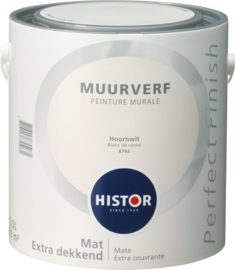 Histor Perfect Finish Muurverf Mat - Hoornwit 6763 - 2,5 Liter
