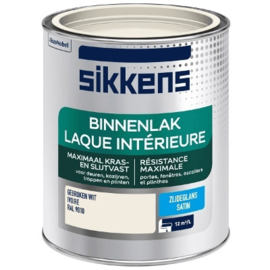 SIkkens binnenlak hoogglans - RAL 7043 Verkeersgrijs - 2 maal 1 liter