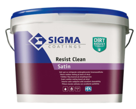 Sigma Resist Clean Satin - Wit - 10 liter