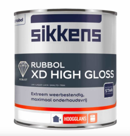 Sikkens Rubbol XD HIGH Gloss - 1 Liter - Alle kleuren leverbaar
