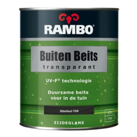 RAMBO Buitenbeits Transparant - Ebbenhout 1208 - 0,75 liter