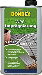 Bondex WPC Impragnierung - Impregneer voor terrassen - Farblos - kleurloos - 1 liter