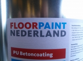 Floorpaint Nederland - antraciet RAL 7022 - 20 liter BINNEN en BUITEN
