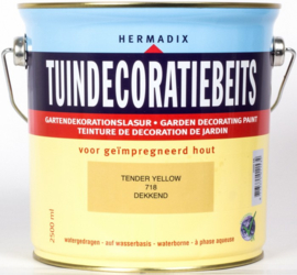 Hermadix Tuindecoratiebeits 718 Tender Yellow - 0.75 liter
