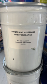 PU betoncoating - RAL 7005 Muisgrijs - 20 liter BINNEN en BUITEN