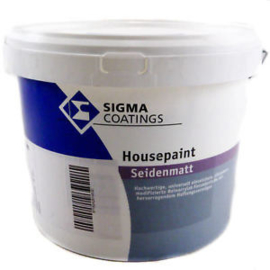 Sigma Housepaint Seidenmatt - WIT - 4 liter
