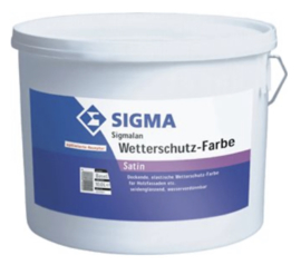 Sigmalan wetterschutz-farbe - wit - 2,5 liter - dekkende acryl beits