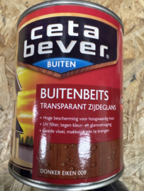 Cetabever buitenbeits transparant - donker eiken 009 zijdeglans - 0,75 liter