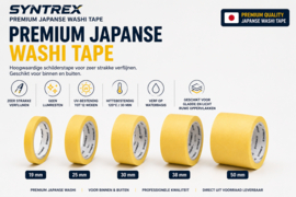 Syntrex Premium Japanse Washi Tape - 19 mm 50 meter