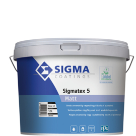 Sigmatex 5 Matt - Wit - 5 liter