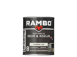 RAMBO PANTSERLAK DEUR & KOZIJN DEKKEND ZIJDEGLANS - Cremewit 1110 - 0,75 liter