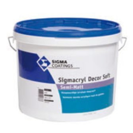 SIGMACRYL Decor Soft Semi-Matt - WIT - 2,5 liter - SCHROBVAST en REINIGBAAR