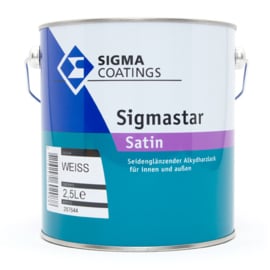 Sigma Sigmastar satin - Ral 1023 Verkeersgeel - 2.5 liter