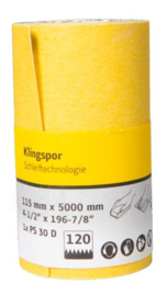 Klingspor Schuurpapier rol K40 GEEL - 115mm x 5mtr