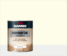 RAMBO INTERIEUR - VLOER LAK DEKKEND ZIJDEGLANS - Zuiverwit RAL 9010 - 0,75 liter