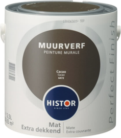 Histor Perfect Finish Muurverf Mat - Cacao 6472 - 2,5 Liter