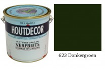 Hermadix Houtdecor Verfbeits DONKER GROEN 623 - 0,75 liter