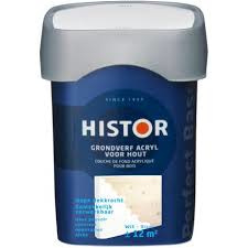 Histor Grondverf Acryl Voor Hout - Grijs - 0,75 liter