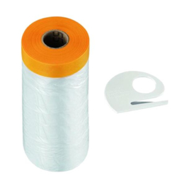 Folie met tape 140cm x 25m - 1 stuk