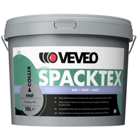 VEVEO SPACKTEX MAT - Wit of lichte kleur - 10 liter