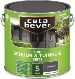 Cetabever schuur & tuinhuis beits dekkend zijdeglans - ral 9001 - 0,75 liter