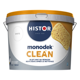 Histor Monodek Clean Muurverf extra mat - RAL 9010 - 2,5 liter