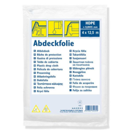 Afdekfolie 4 x 12,5 meter - 1 stuk