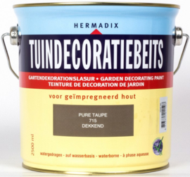 Hermadix Tuindecoratiebeits 715 Pure Taupe - 0.75 liter