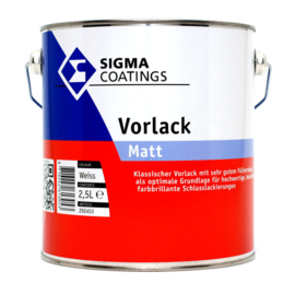 Sigma Vorlack Matt - Wit - 2.5 liter - Grondverf