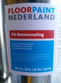Floorpaint Nederland - antraciet RAL 7021 - 20 liter BINNEN en BUITEN