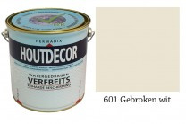 Hermadix Houtdecor Verfbeits GEBROKEN WIT 601 - 0,75 liter