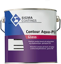 SIGMA Contour Aqua PU Gloss - WIT  = vergelijkbaar met S2U NOVA Gloss  -  1 liter