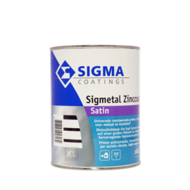 Sigmetal Zinccoat Satin - RAL 7035 Licht grijs - 2,5 liter