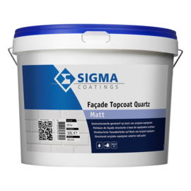 Sigma Facade Topcoat Quartz Matt - Wit - 10 liter