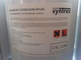 20 liter CARBOLEUM - CARBOLINEUM - CARBOBRUIN - bruinoleum