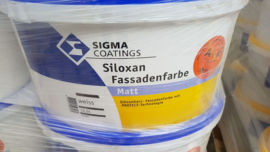 Sigma Siloxan Fassadenfarbe Matt - Buitenkwaliteit gevelverf - Wit - 1 liter