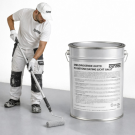 Syntrex Sneldrogende PU betoncoating - 5 liter - LICHT GRIJS