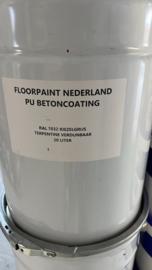 PU betoncoating - RAL 7032 Kiezelgrijs - 20 liter BINNEN en BUITEN