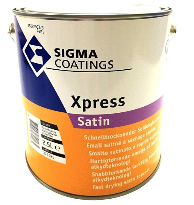 Sigma Xpress satin - wit - 2,5 liter